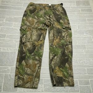 VINTAGE Walls Pants Mens Large Camo Cargo Adjustable Waist Hunting Outdoors